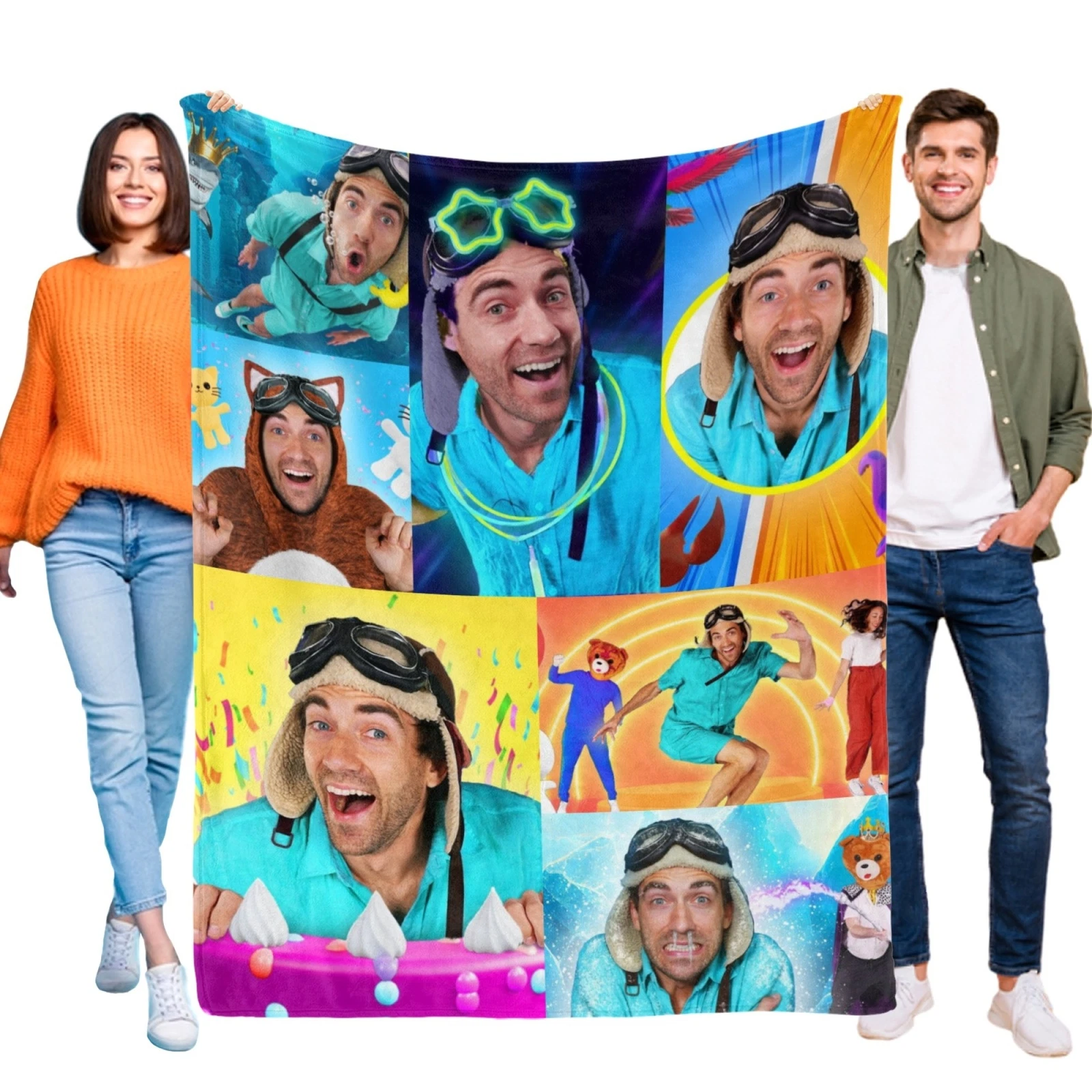 Danny Flannel Fleece Blanket for Bed and Sofa