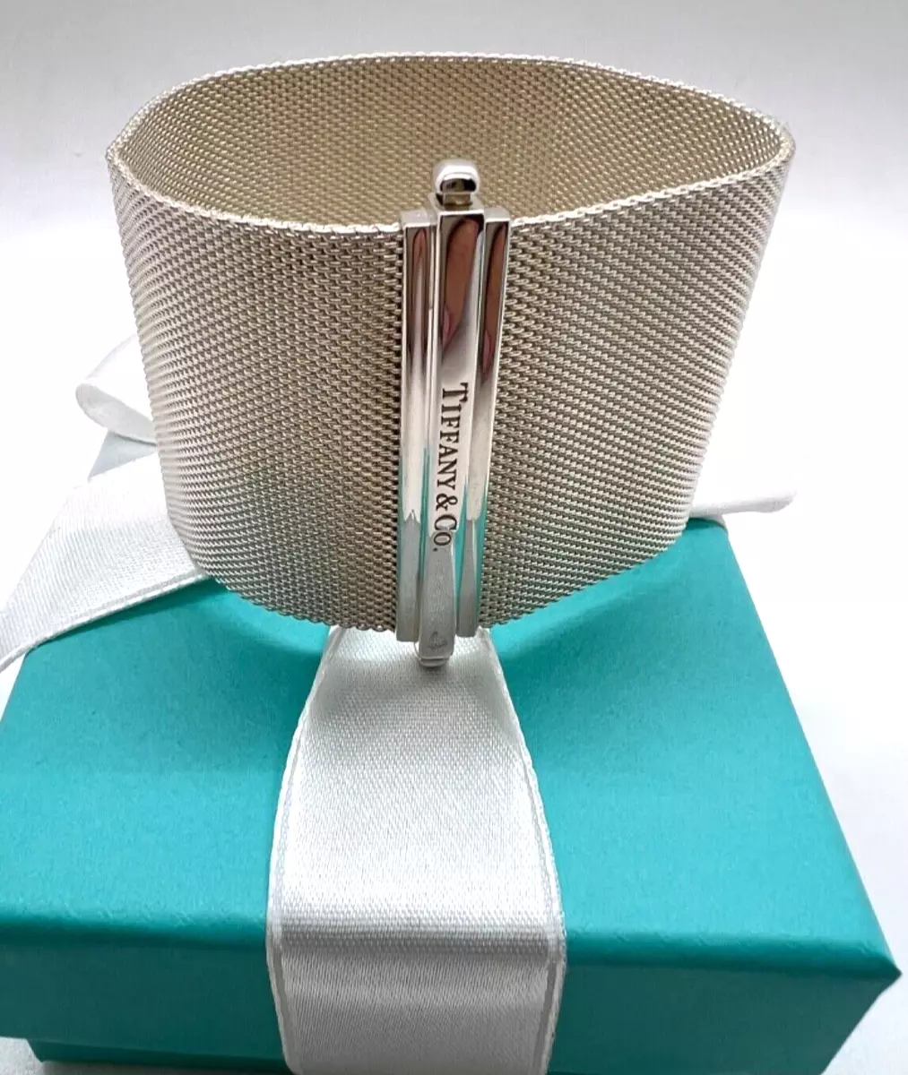 Tiffany silver shop mesh bracelet