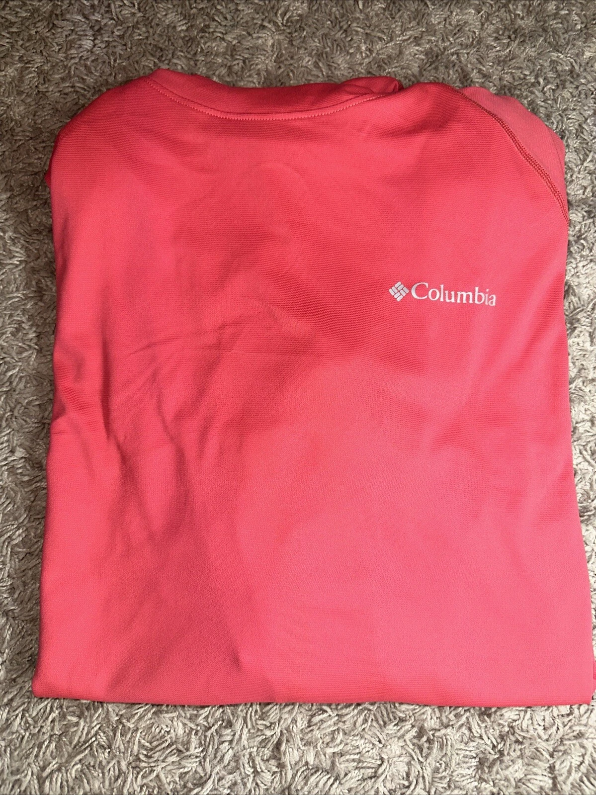 NEW Men's Columbia Red Digby Island EXS Funnel Sun Shirt Size Large MSRP $60