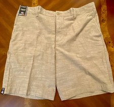 Roundtree And Yorke Men s Short Elastic Waistband Brown Size 40 Inseam 9in