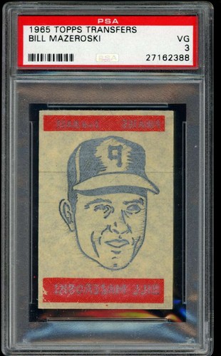 Bill Mazeroski 1965 Topps Transfers card
