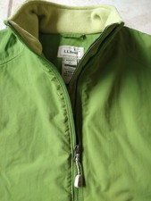 Ll Bean Womens Full Zip Lightweight Jacket Vest Green Size Large
