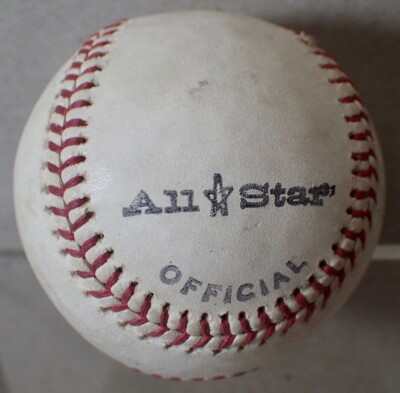 Vintage All Star Official Spalding B1 Used Baseball Red Stitch Decorating Sports