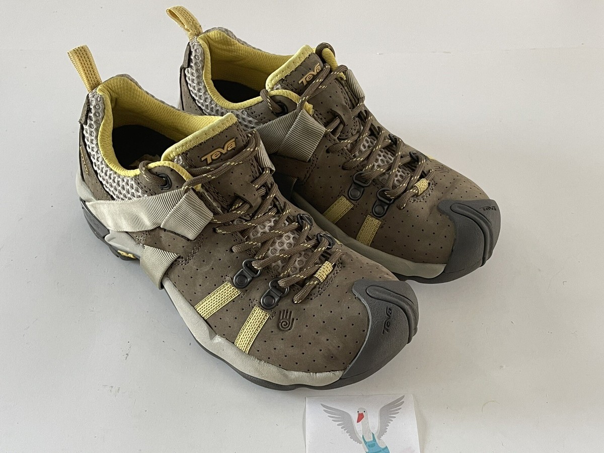 Teva Wraptor Ossagon Light Hiking Shoe Women's Size Brown Yellow