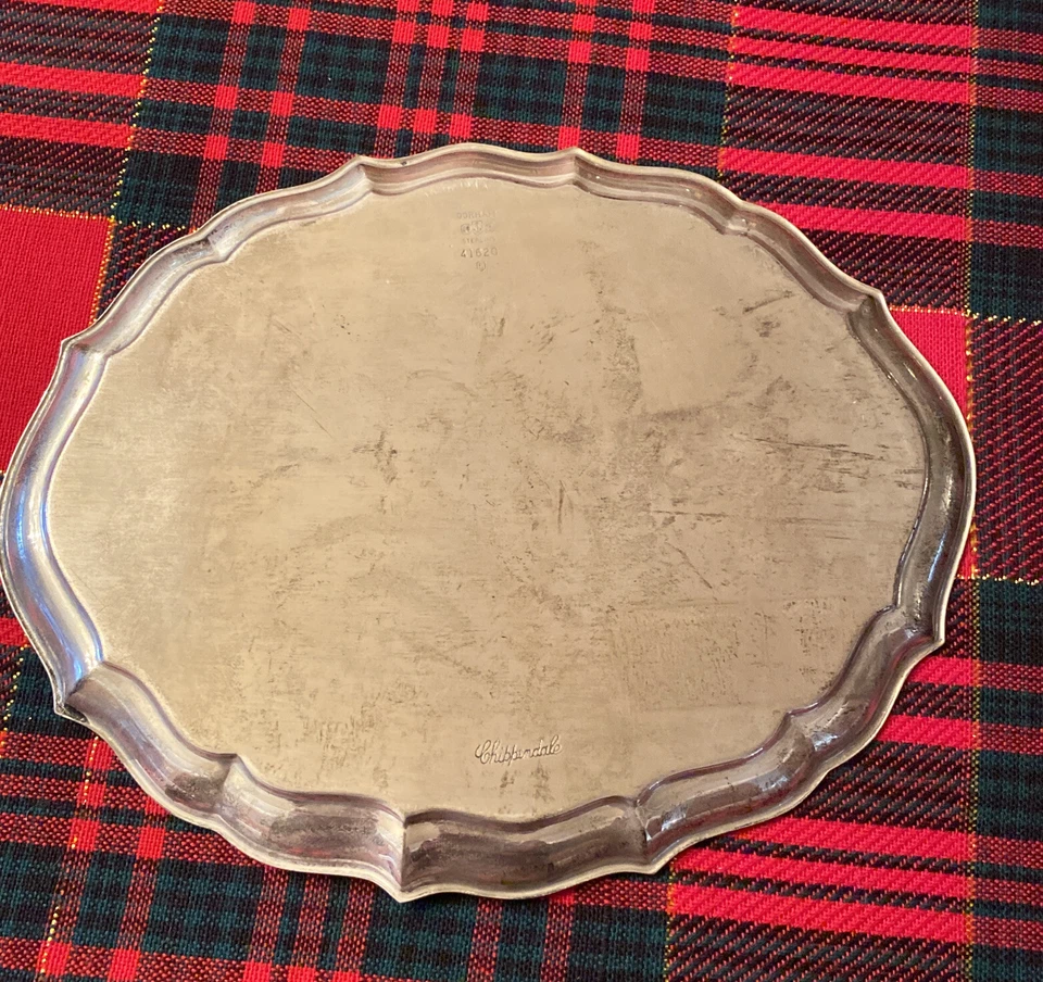 Vintage - Gorham -Chippendale -# 41620 - Prata Esterlina - Bandeja para Cômoda - 7 1/2"  - Imagem 3 de 4