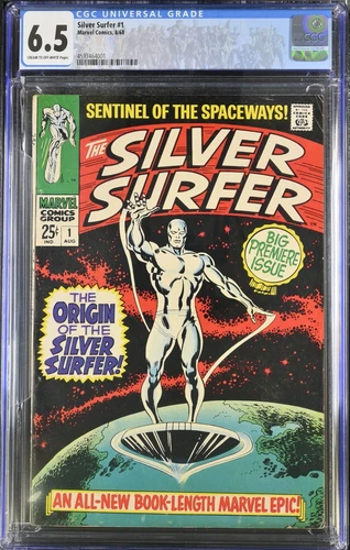 Silver Surfer #1 CGC 6.5 Origin of Silver Surfer & The Watcher - 4593464001