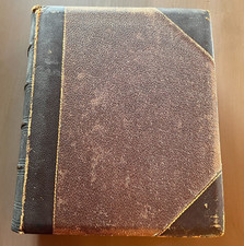 Antique Barclay’s English Dictionary Modern Gazetteer Rebound 1882 Reference Vtg