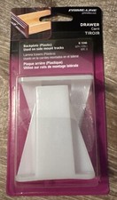 Prime-Line R 7240 Drawer Side Track Brackets White Nylon 1 Pair