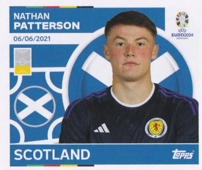 Topps UEFA Euro 2024 Sticker Scotland SCO 8 Nathan Patterson