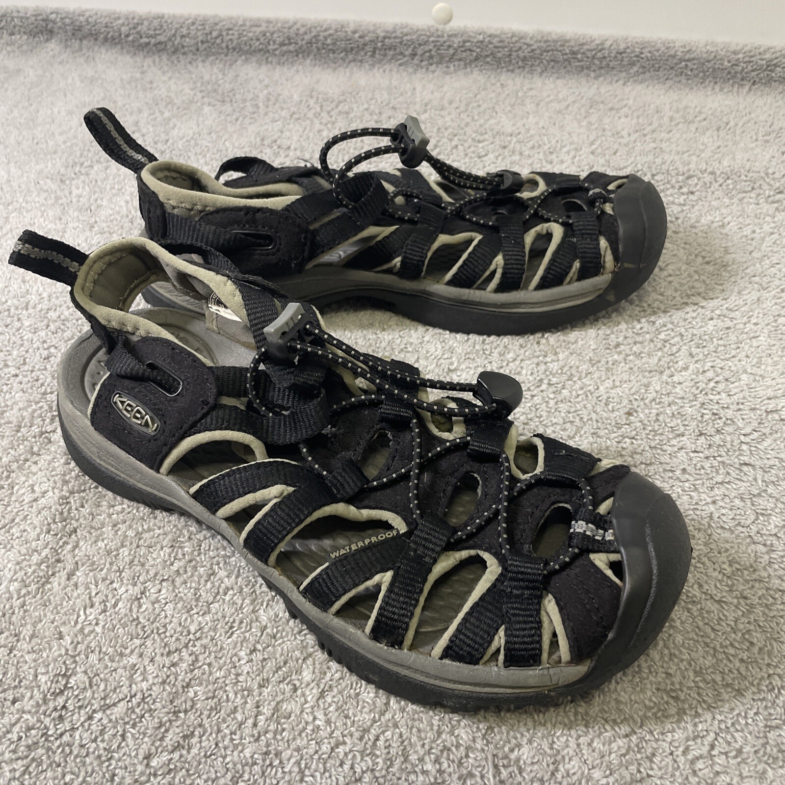 Sandali Keen Whisper donna tg 5 neri impermeabili punta chiusa sport outdoor