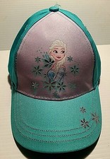 Disney Frozen Elsa Youth Girl's Baseball Cap/Hat Adjustable Hook Loop Small