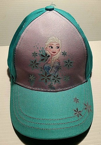 Disney Frozen Elsa Youth Girl's Baseball Cap/Hat Adjustable Hook & Loop Small - Picture 1 of 9