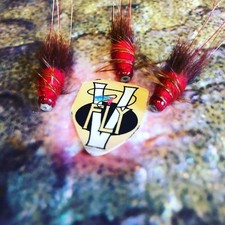 V Fly Signature Icelandic Red Francis Copper Salmon Tube Flies 1/4 & 1/2 Inch