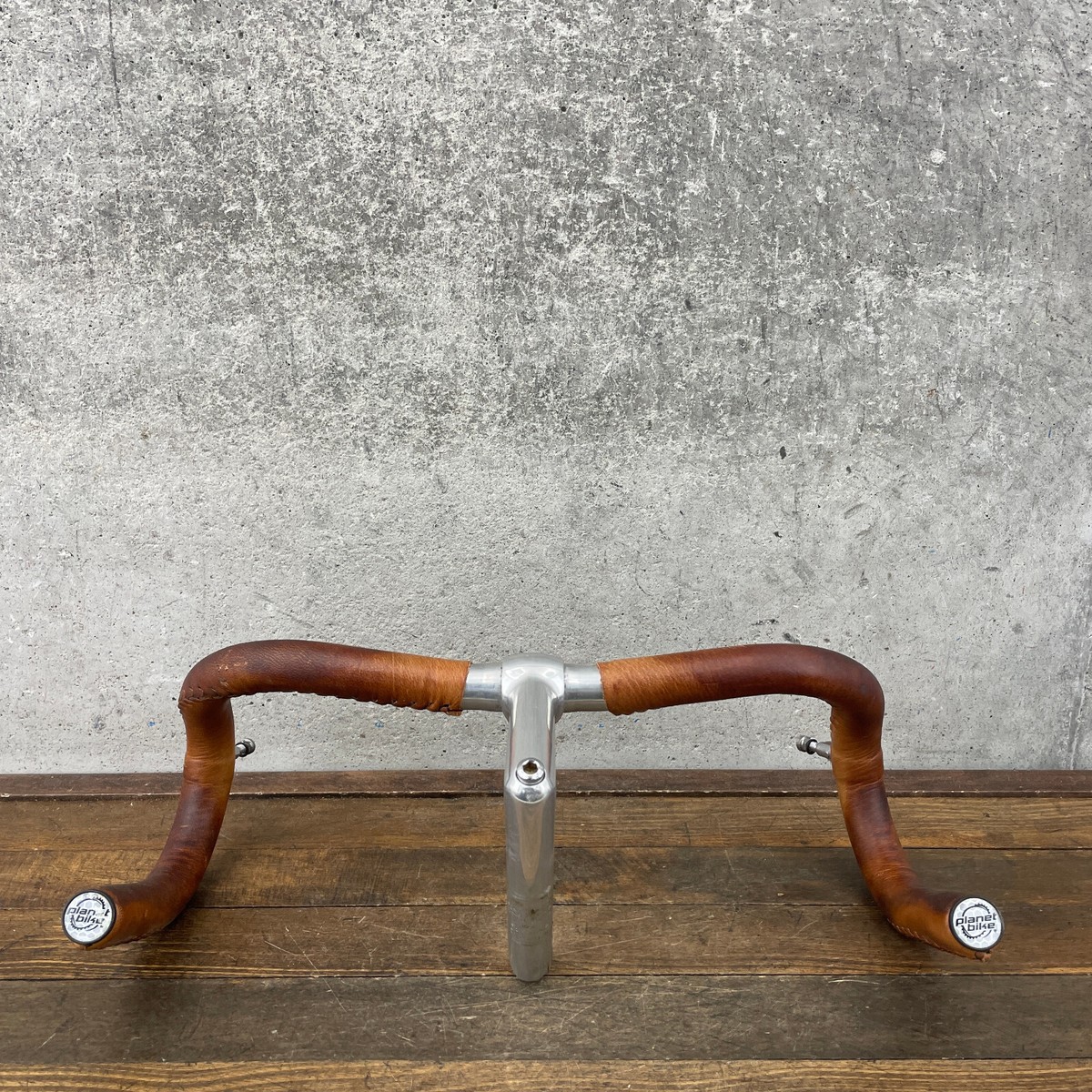 Vintage Nitto Pearl 9 NJS Stem Keiren Leather Wrap Handlebar