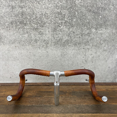 Vintage Nitto Pearl 9 NJS Stem Keiren Leather Wrap Handlebar