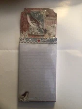 Punch Studio Magnetic List Pad-75 Sheets-New-Bird Floral Design