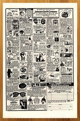 1980 John Smith Company Novelties Vintage Print Ad/Poster Retro 80s Kid Pop Art