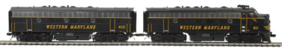 Locomotives F7 A Et B Western Maryland MTH HO 1/87 Sonorisées - Neuves