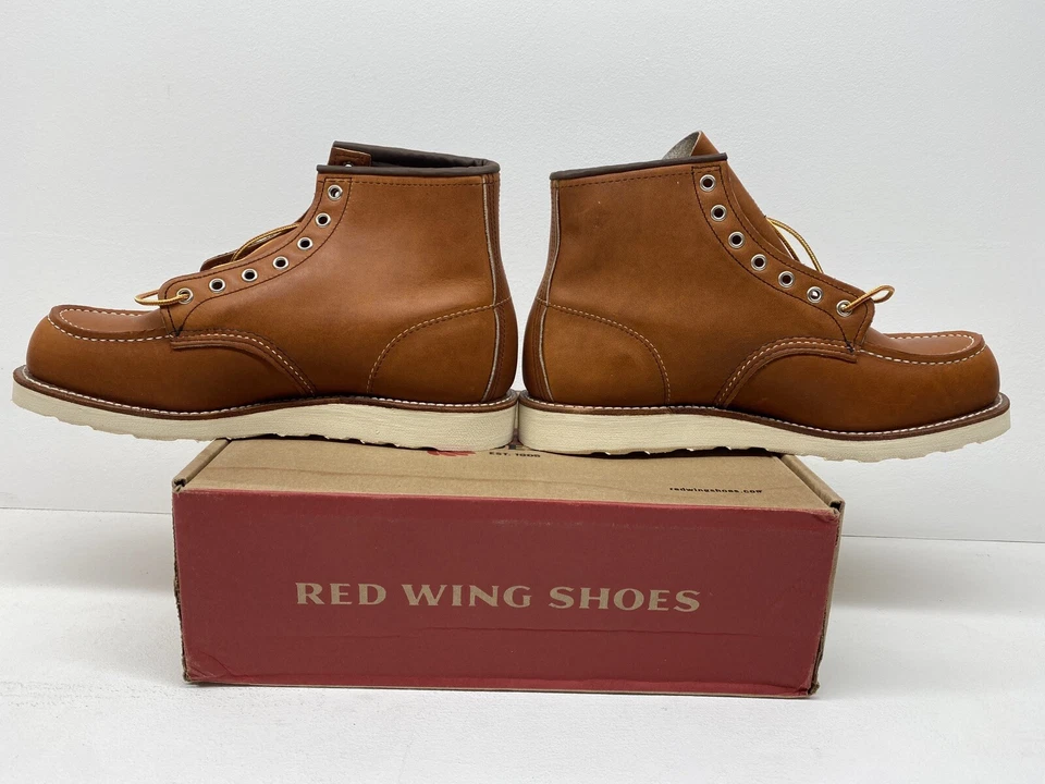 Red Wing Moc Toe Boots (UK 9) 'Oro Legacy' 875 USA Heritage Leather 6” Brown - Image 4 of 4