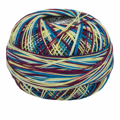 Lizbeth Egyptian Cotton Crochet Thread Size 10 Color 105 Confetti