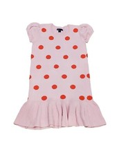 Gap Kids Girl Pink Orange Dots Winter Short Sleeve Holiday Sweater Dress XL 12
