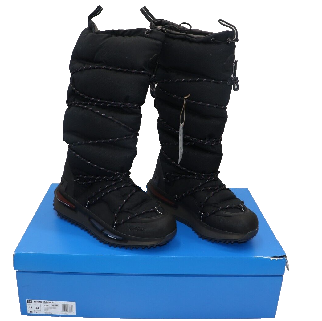 Moncler X Adidas NMD High Boots IG7861 BLACK - Sz us 11 Mens / 12 