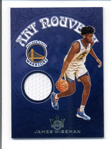 JAMES WISEMAN 2020/21 COURT KINGS ROOKIE ART NOUVEAU JERSEY RELIC BC2924