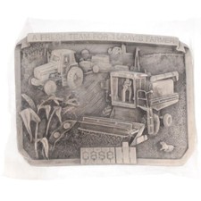 Ih Ihc International Case Harvester Combine Farm Equipment NOS Vtg Belt Buckle