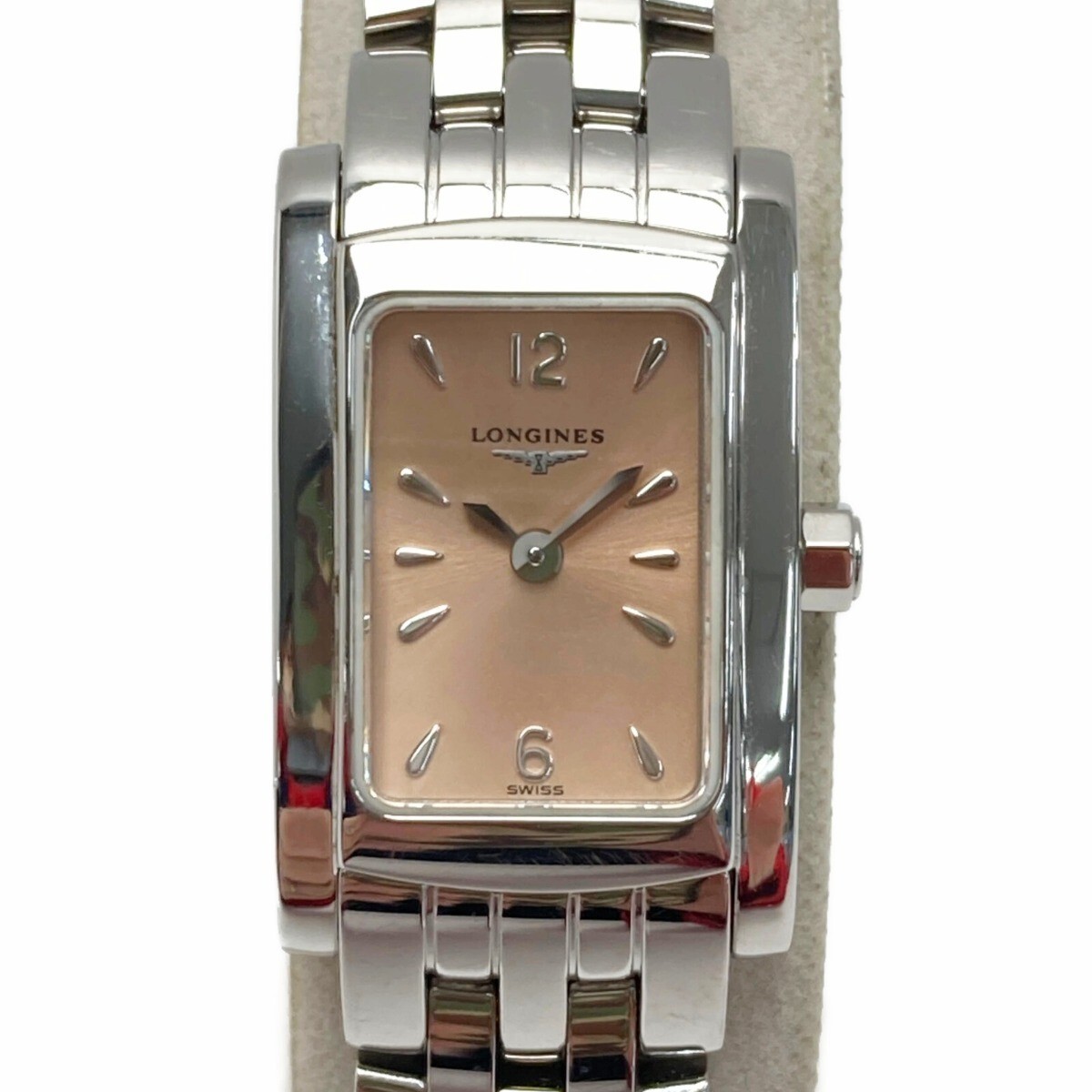 Longines Dolcevita Watch Quartz 16mm Women Pink Dial Swiss Made 