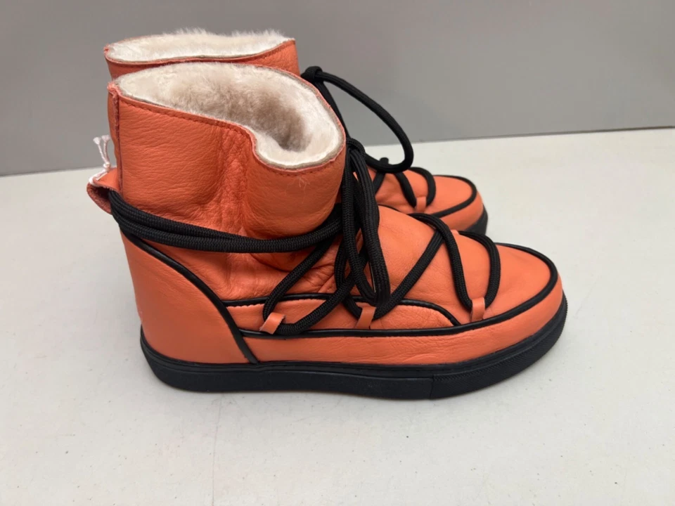 Botas de Cuña Anthropologie Inuikii Nappa Talla 40 Coral Naranja $440 Foto 4 de 4