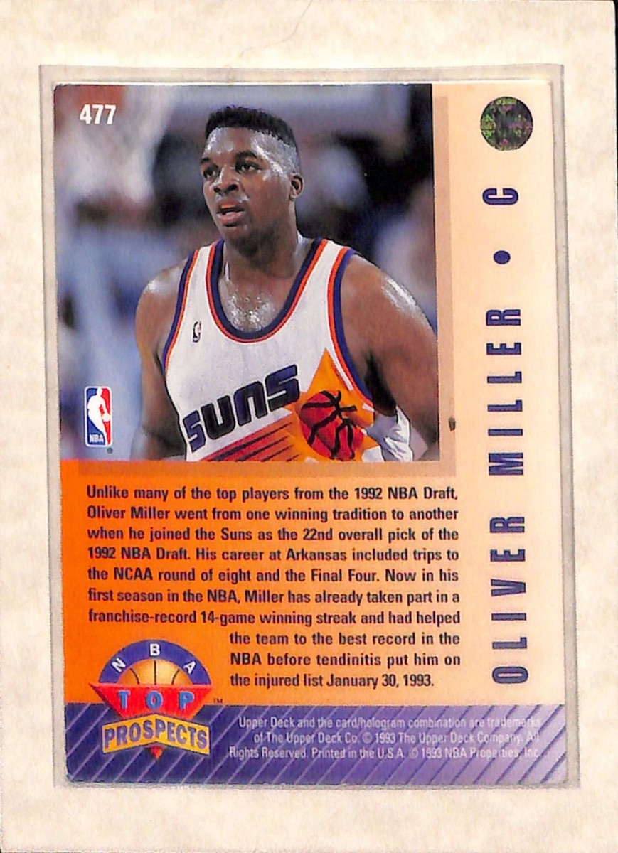 1992-93 Upper Deck NBA Top Prospects #477 Oliver Miller VG+ | eBay
