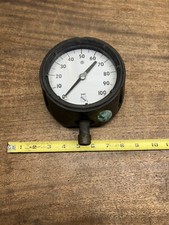 Vintage  Ashcroft 5" Dura Gauge 0-100 PSI Steampunk  Un-Tested