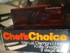 Chef's Choice 2-Stage Manual Diamond Hone Knife Sharpener Model 450
