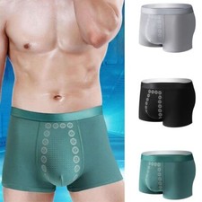 Breathable Magnetic Therapy Men's Underwear Polyester Fibre Men's Boxer  Men