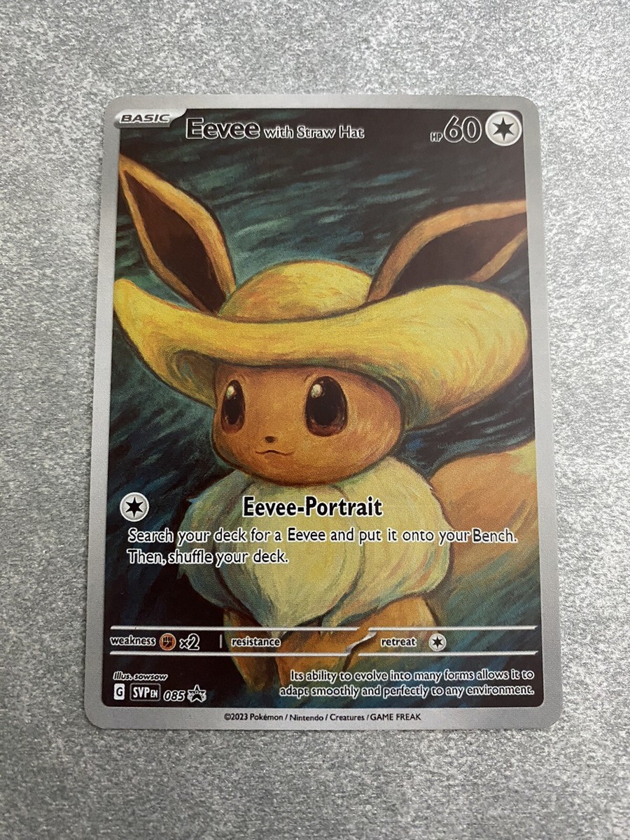 Pokémon × Van Gogh Eevee with Straw Hat | CUSTOM MADE CARD | eBay