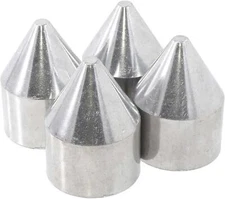 Fence Post Bullet Cap Zero-Way 2 3/8" Aluminum, Pack of 4
