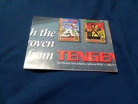 Tengen Drive Yourself Wild Super Sprint NES Nintendo Insert Poster VERY NICE