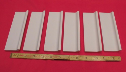 6 Stück: Helles Leinen/Braun: Keramik Radius Bullnose Fliesen von American Olean, Neu - Bild 2 von 10