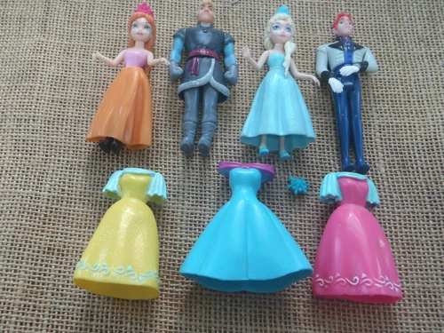 Polly Pocket Disney Princess Anna Elsa Frozen Hans Kristoff Clothes Y22