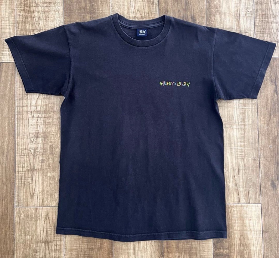 Stussy x Leilow 2004 Hawaii Limited Skull T-Shirt Black Neon