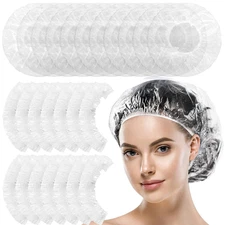 25Pcs Disposable shower cap Women's waterproof hair mask cap for home bath