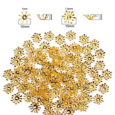 Small Flower Bead Cap 10mm/15mm DIY Ornament Accessories 100/200pcs Headdress  