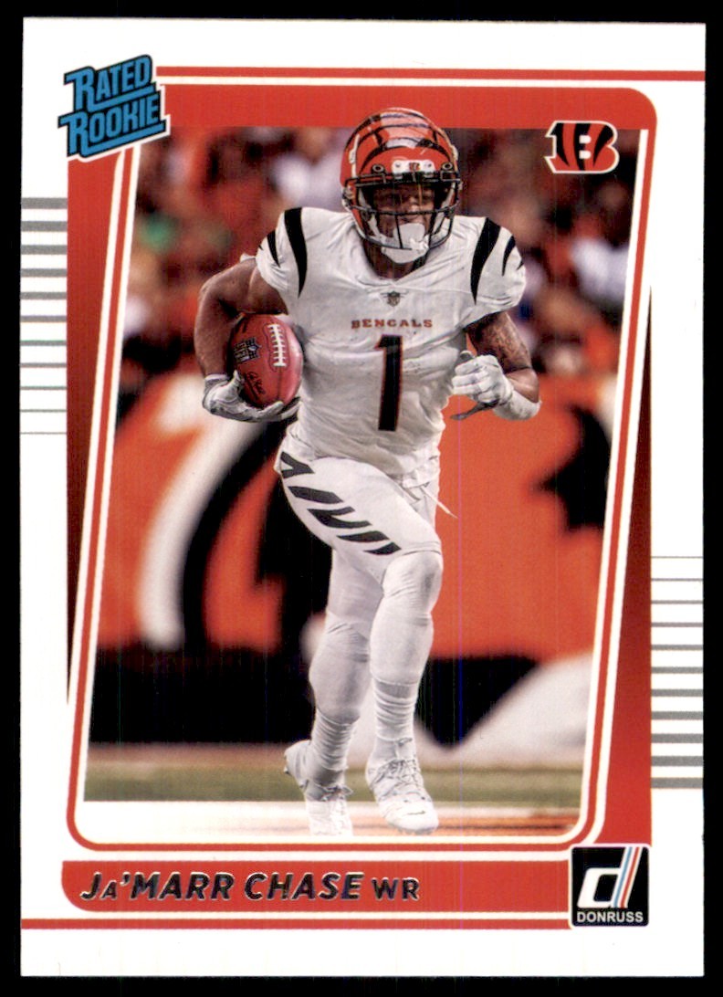 2021 Donruss Rated Rookie Ja'Marr Chase RC Cincinnati Bengals #262