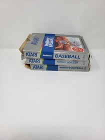 Atari 5200 Games Lot Of 3 Football, Baseball, Soccer UNTESTED* As Is 