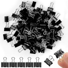 144 Pcs Mini Binder Clips 15mm Paper Clamps for School Office Supplies