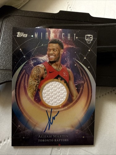 2025-26 Topps Midnight Basketball Rookie RC AUTO/Game Jersey Alijah Martin (TOR)
