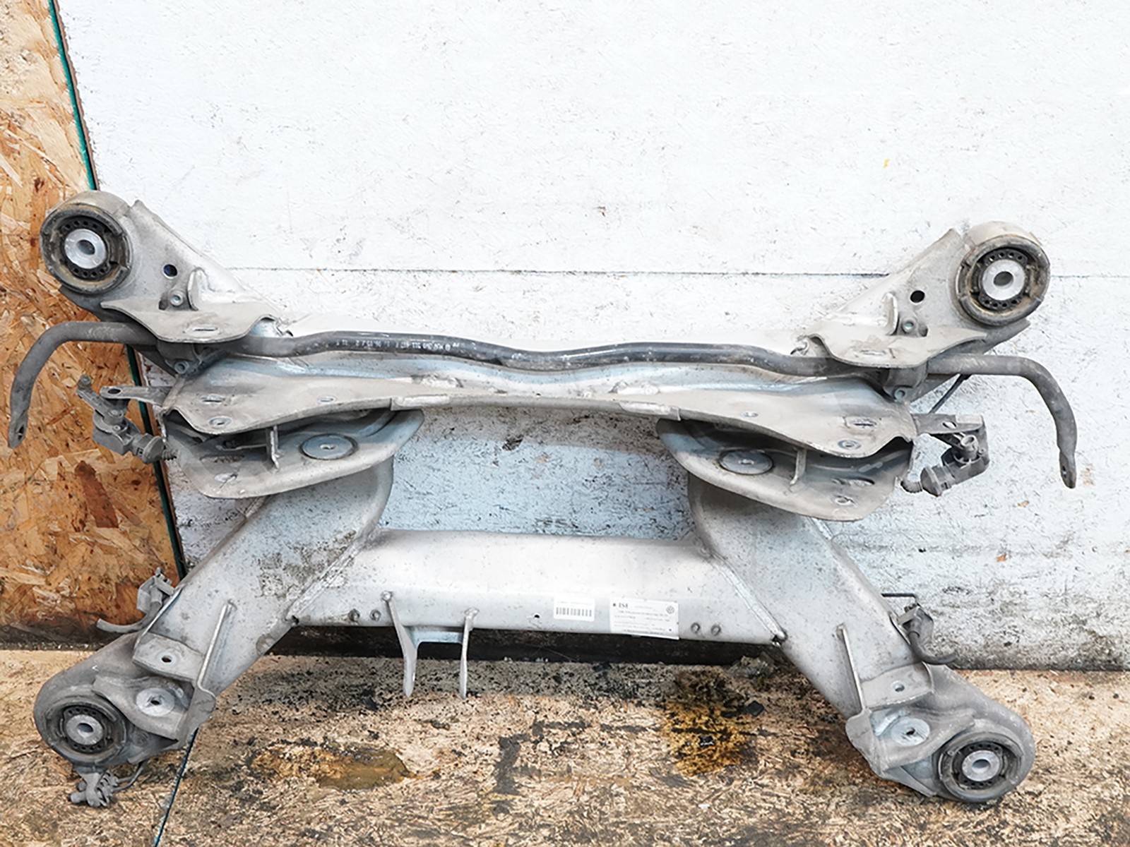 05-14 Bentley Continental GT Coupe Subframe Crossmember Cradle Rear 4E0907503C