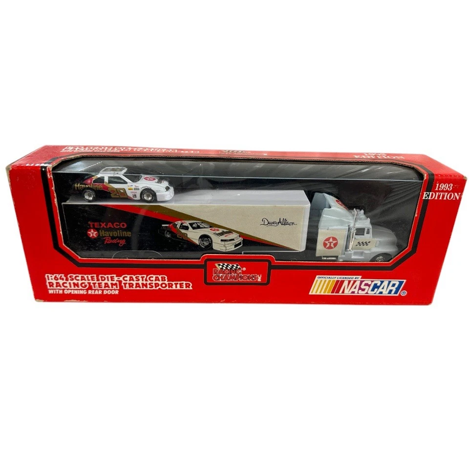 Davey Allison #28 Texaco/Havoline 1993 1:64 Team Transporter con auto -Raro LE Foto 4 de 4