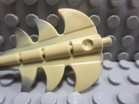Lego Dragon Tail Barbed Marbled Black Pattern #1 51874pb01 Harry Potter 4767