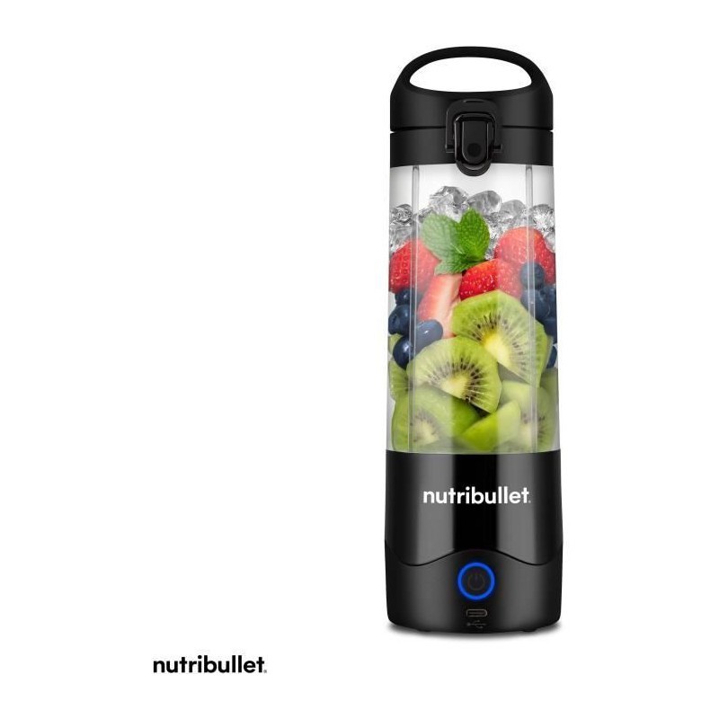 Blender portable Nutribullet NBP003B noir pour préparer vos shakes protéinés à la salle de sport